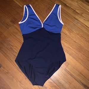 Mariia “Nora” two tone tank ballet leotard